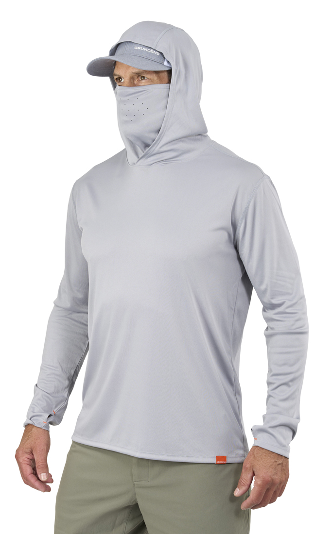 Grundéns Tough Sun Masked Hoodie UPF 50+ Sonnenschutz  mist