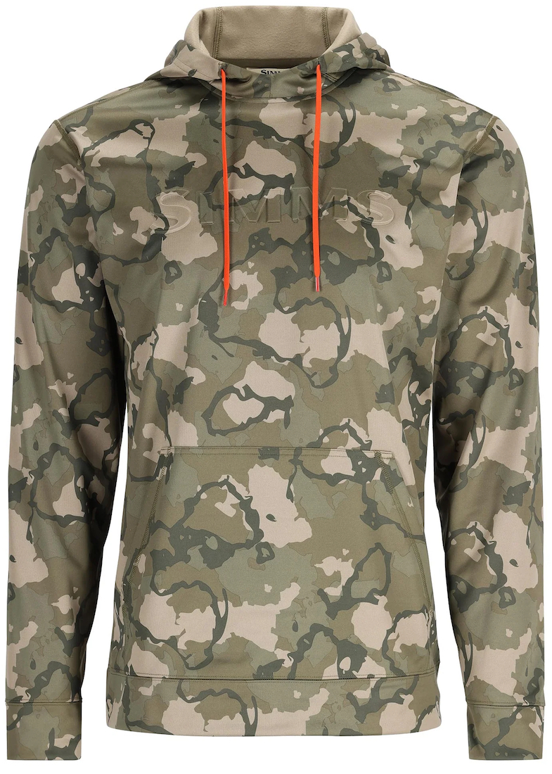 Simms Challenger Hoody Kapuzenpullover regiment camo olive drab
