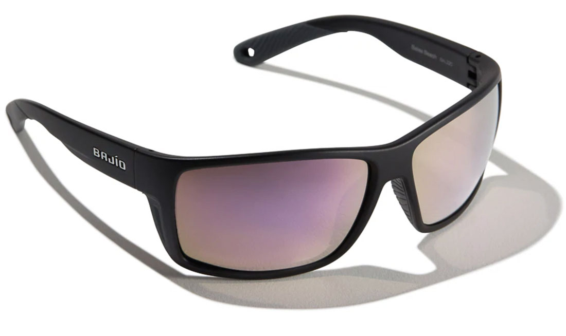 Bajio Polarisationsbrille Bales Beach - Black Matte (Rose Mirror PC)