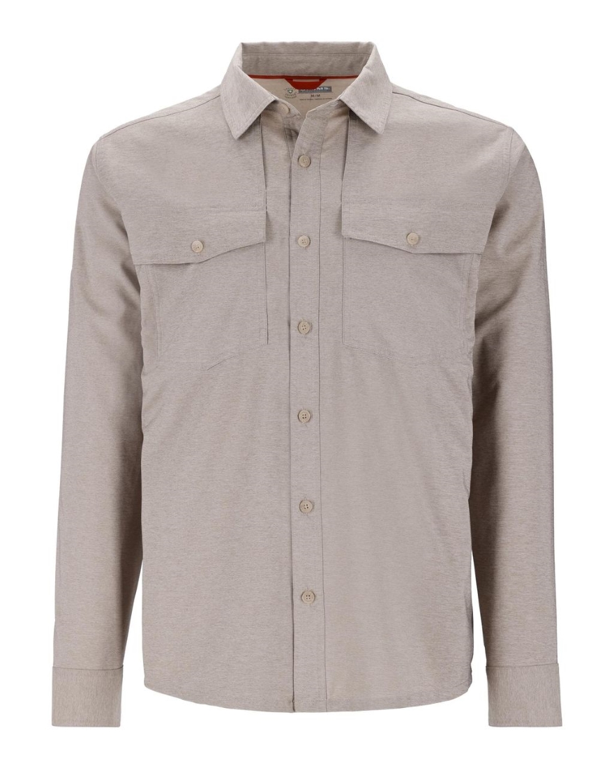 Simms No-See-Um Bugstopper Shirt Hemd mit Insektenschutz Dolomite Heather