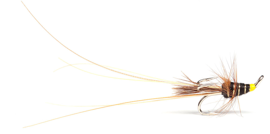 Guideline Lachsfliege - Black Frances Silver Treble