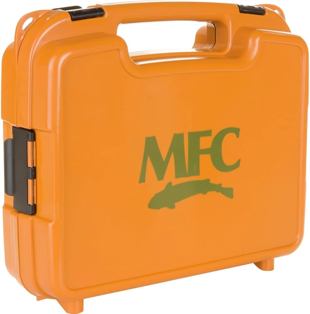 MFC All In One Master Boat Box Burnt Orange Waterproof - Large Fly Slit Foam