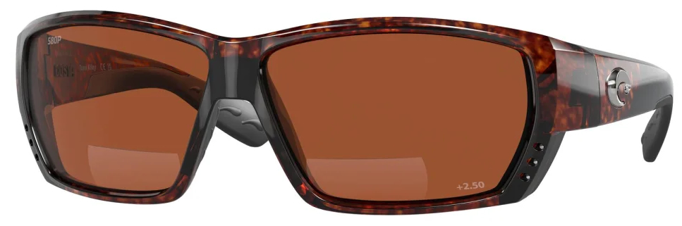 Costa Polarisationsbrille Tuna Alley Readers Magnifier Tortoise (Copper 580P 2.50)