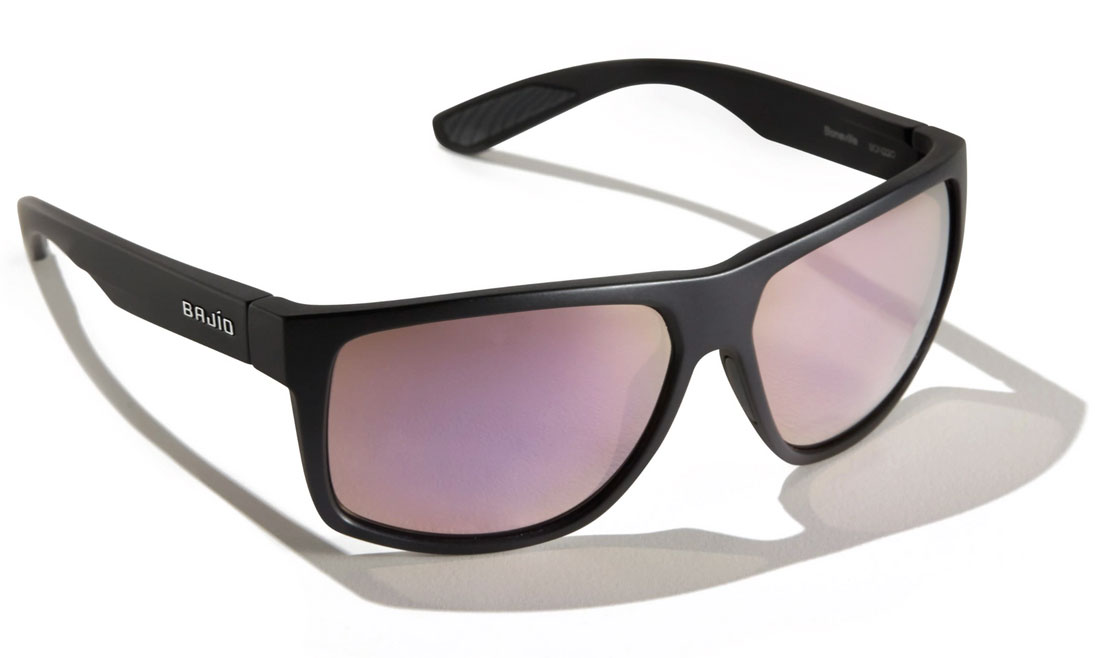 Bajio Polarisationsbrille Boneville - Black Matte (Rose Mirror Glass)