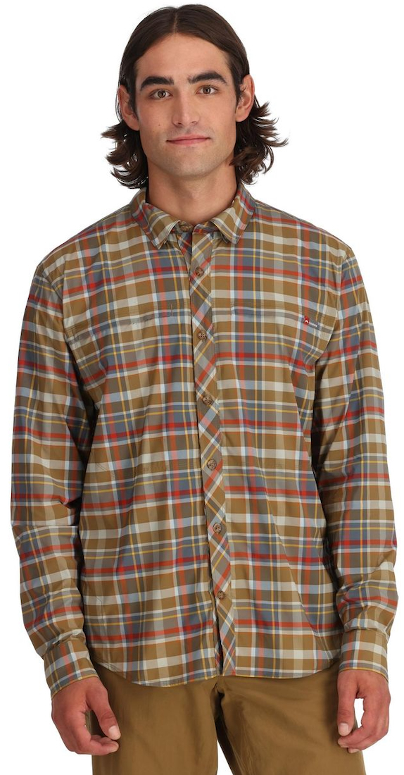 P-25519_Simms_Bugstopper_Shirt_Plaid_Chestnut_Multi_Plaid_ Beispiel Chestnut multi Plaid