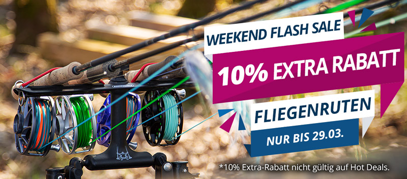 Nur 2 Tage: 10% Extra auf Fliegenruten im Sale