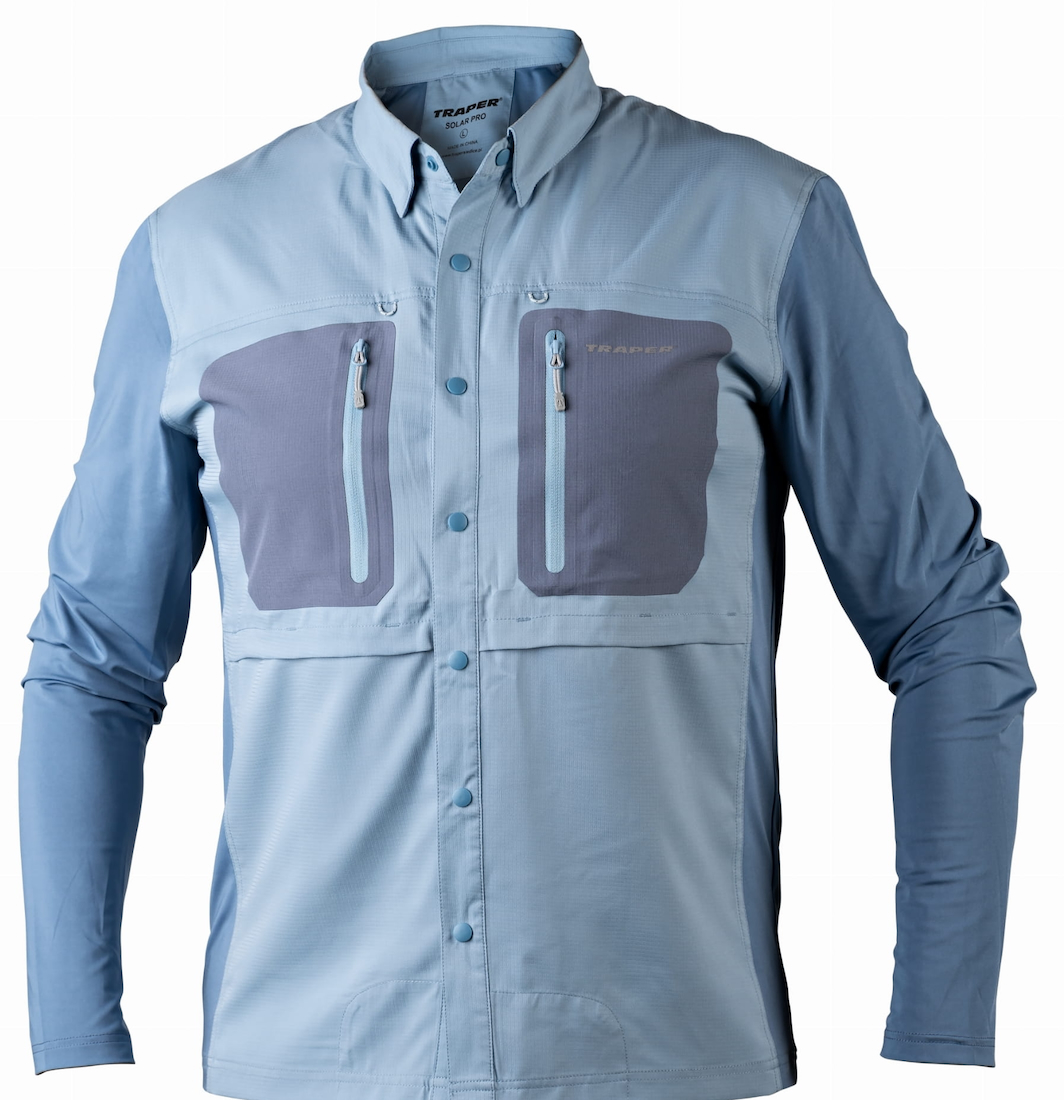Traper Solar Pro UPF 50+ Fishing Shirt Light Denim