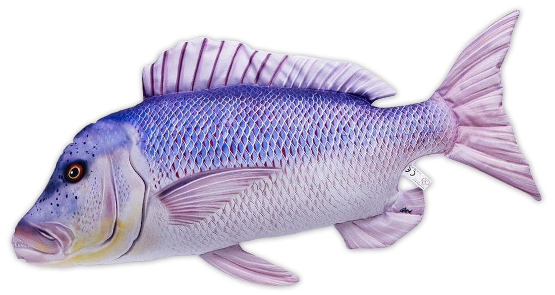 P-29199_Fischkissen_Kuscheltier_Dentex_80cm_ganz Fischkissen Kuscheltier Dentex 80cm