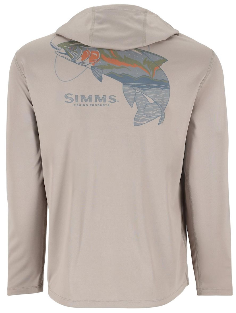 P-28374_Simms_Tech_Hoody_Artist_Series_Dolomite_Trout_ Simms Tech Hoody - Artist Series UV-Schutz Shirt mit Kapuze Dolomite Trout