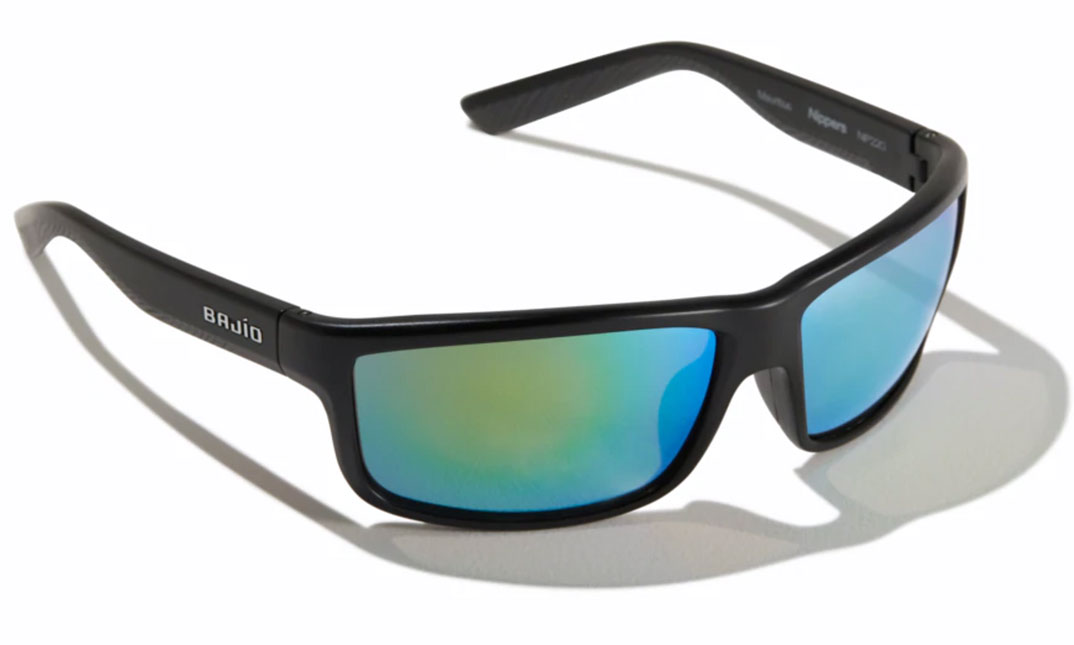 Bajio Polarisationsbrille Nippers - Black Matte (Green Mirror PC)