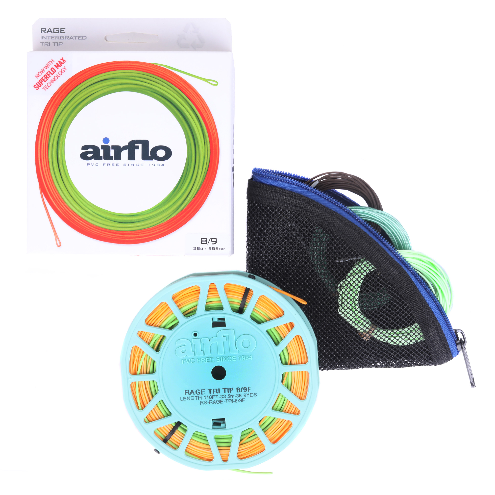 Airflo Rage Tri Intergrated Kit - Speyline mit 3 Wechselspitzen