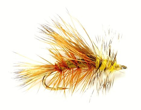 Fulling-Mill_Dry-Flies_Stimulator-Olive Fulling Mill Trockenfliege - Stimulator olive
