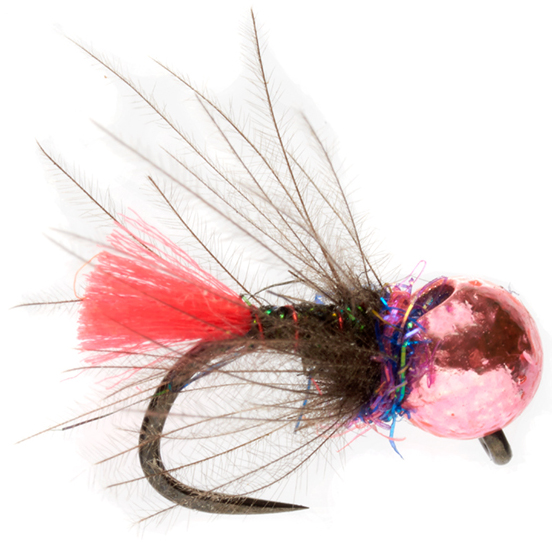 Fulling_Mill_Micro_Red_Tag_Pinky_Barbless Fulling Mill Tungsten Nymphe - Micro Red Tag Pinky Barbless