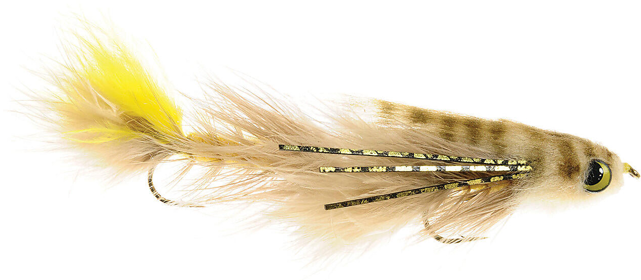 Guideline Streamer - Double Gonga tan/yellow