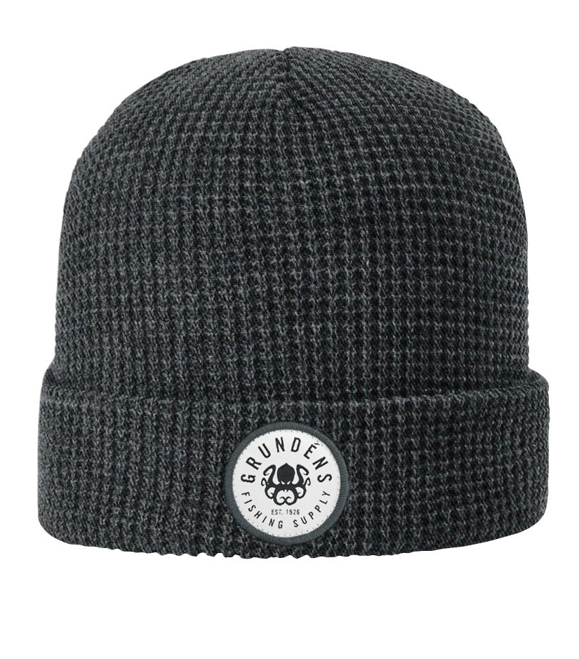 Grundéns Kracken Waffle Beanie Mütze heather charcoal