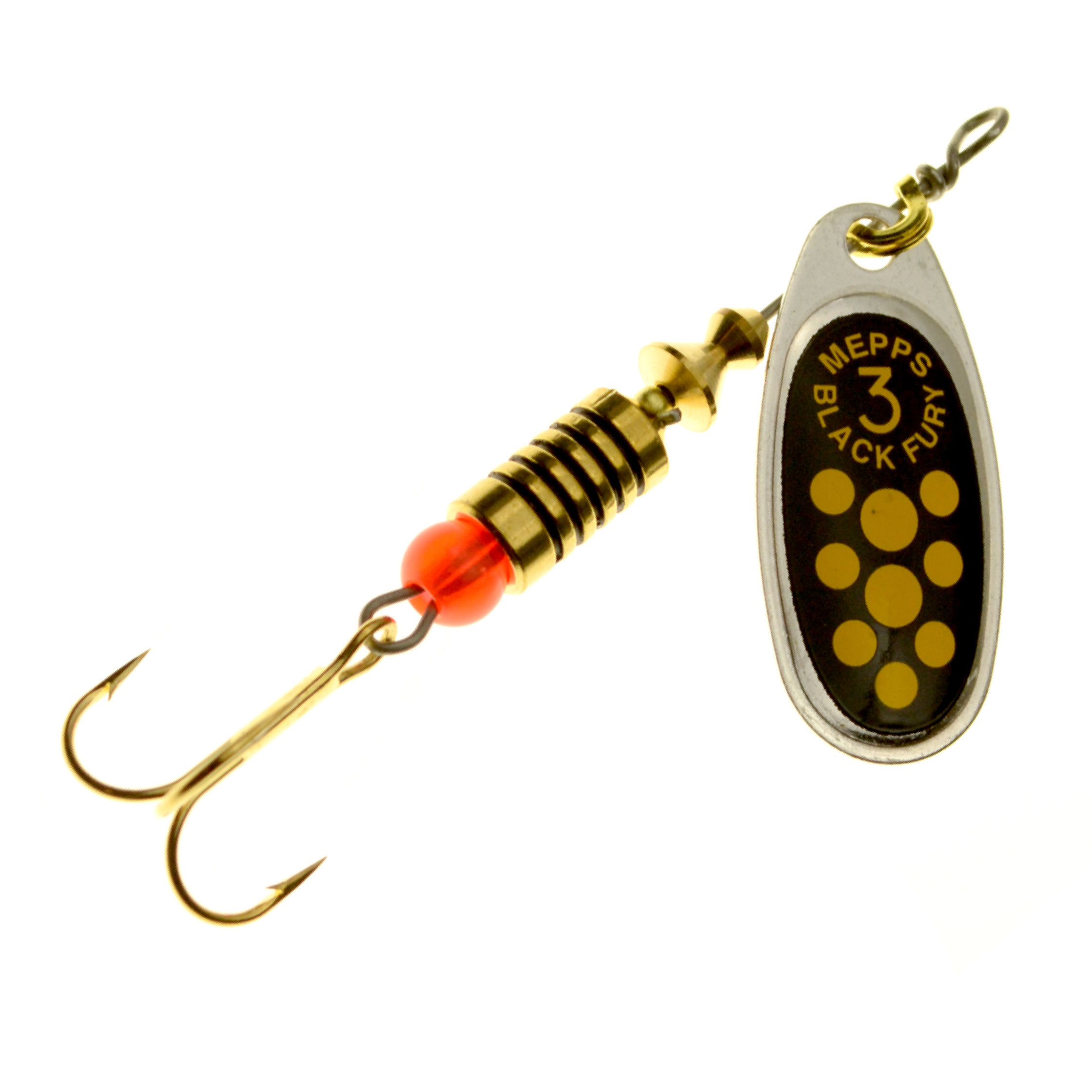 Mepps Black Fury Spinner silber/gelb