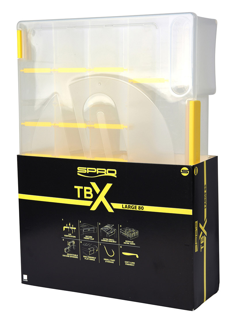 Spro_TBX80L_Clear_Box_Ko-derbox_9 Spro TBX Large 80 Tackle Box 35 x 25 x 8 cm