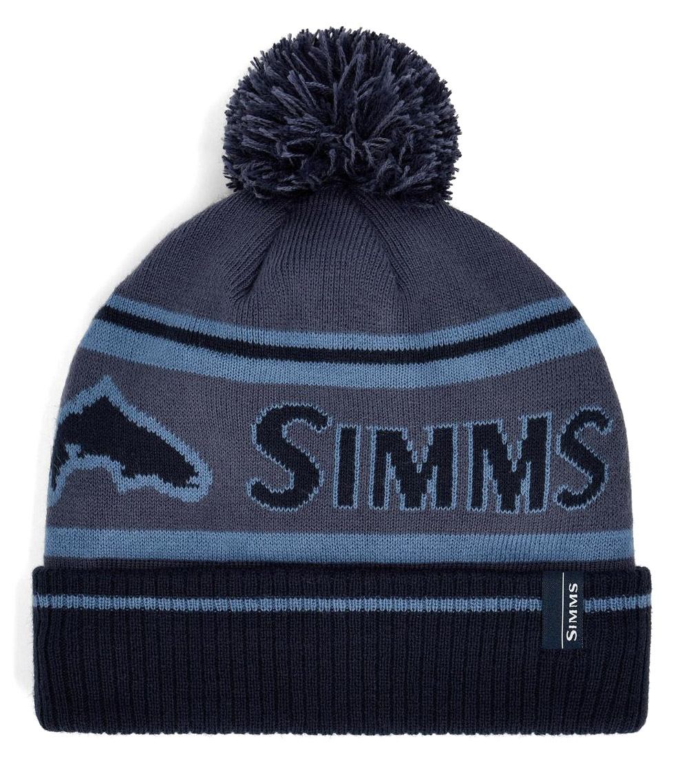 Simms Tip-Up Pom Beanie Huckleberry