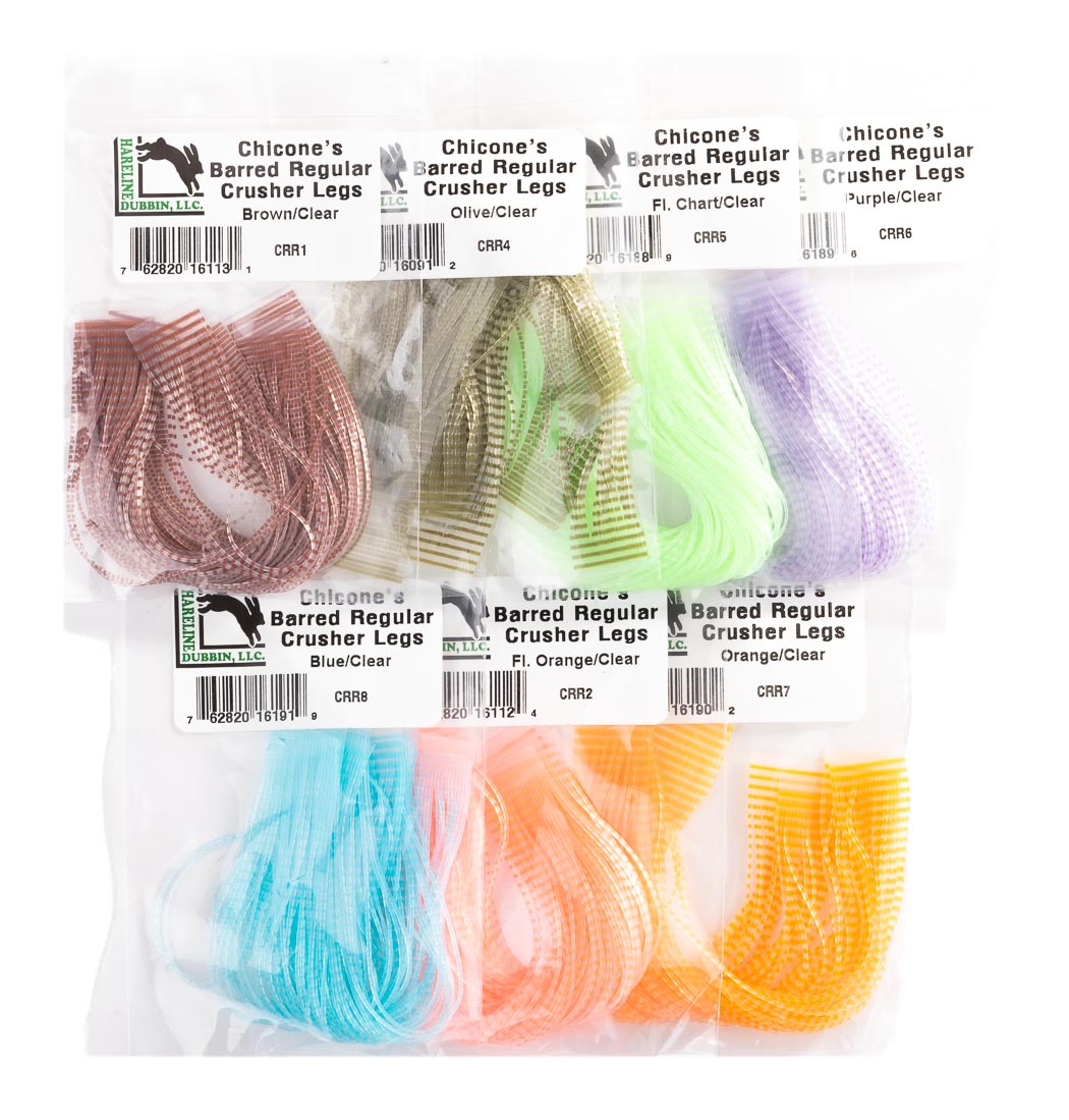 Hareline Chicone's Barred Regular Crusher Legs