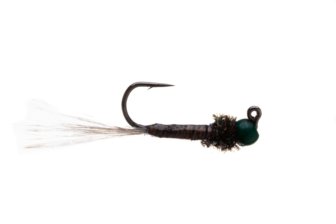 Kami Flies Nymphe - Green Quill Jig