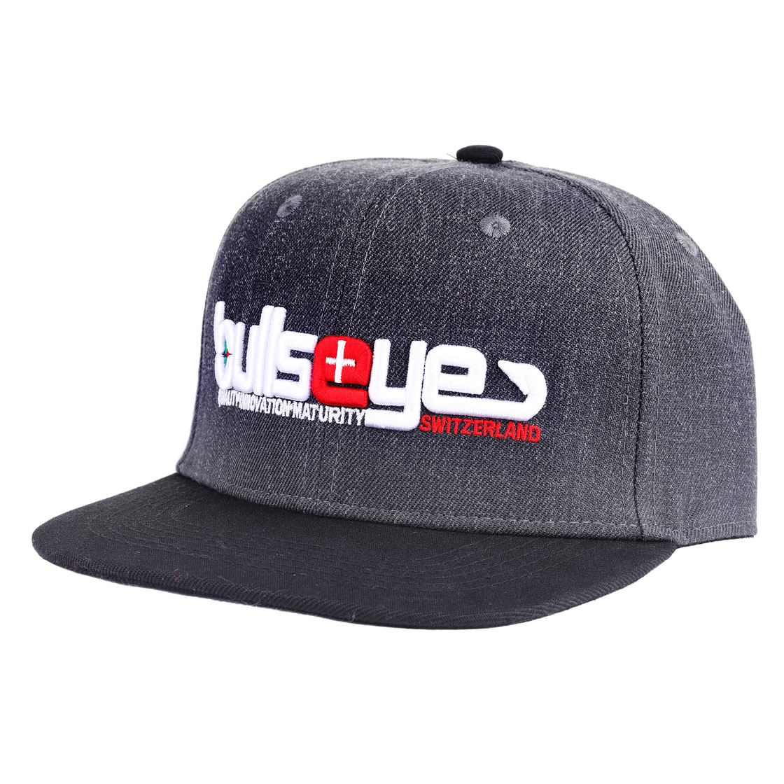 P-19397_Bullseye_cap_snapback_grey_schirmutze_hat_foto2 Bullseye Cap Snapback Grey Schirmmütze Hat L/XL