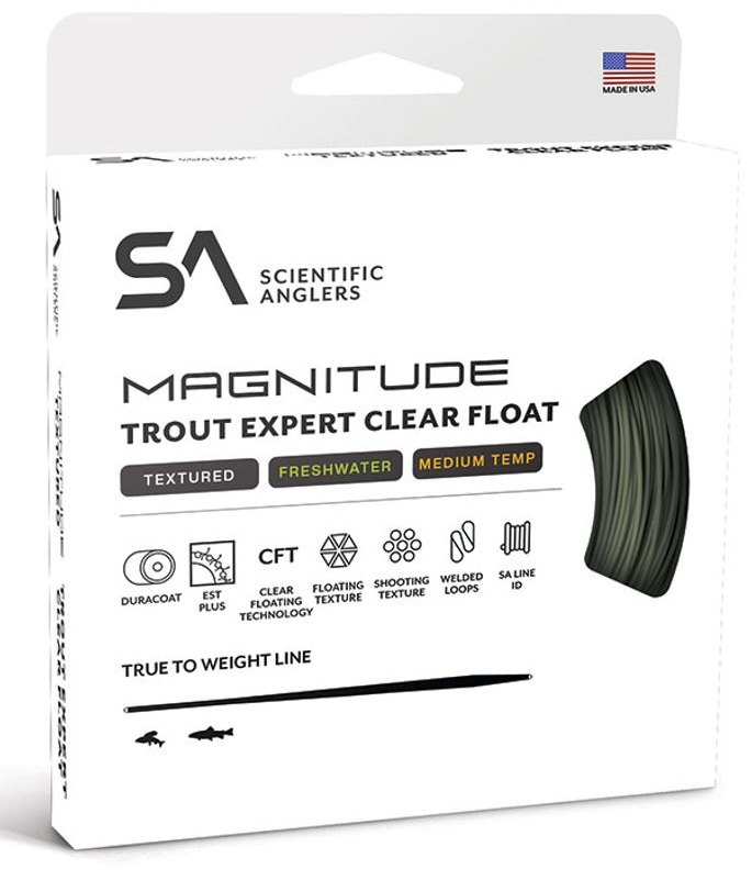 Scientific Anglers Magnitude Trout Expert Clear Tip  WF Fliegenschnur Sage Green