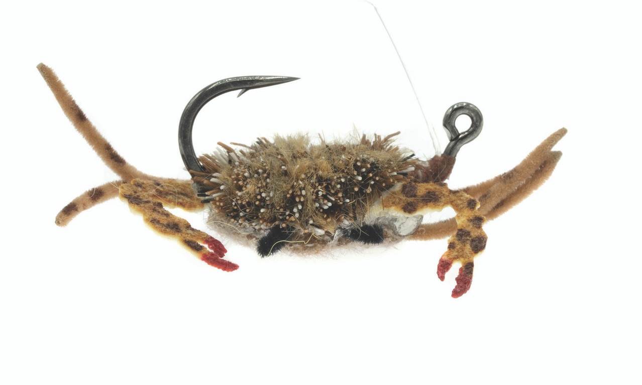Umpqua Saltwater Fly Danger Muffin Crab Gold Brown Tan