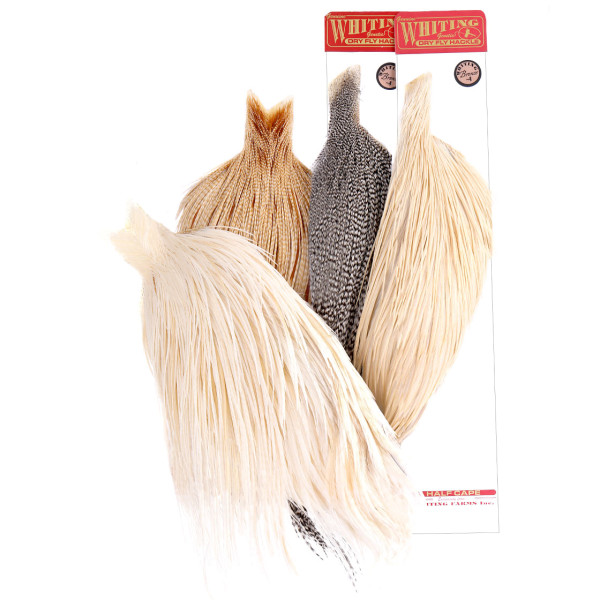 Whiting Dry Fly Hackle Cape Bronze ganz oder halb