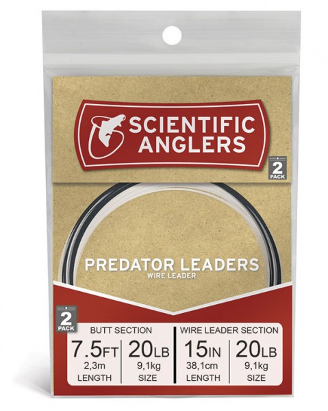 Scientific Anglers Predator Leaders Stahlvorfach 2er Pack