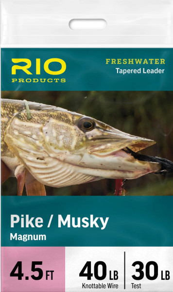 Rio Pike/Musky Magnum Leader Stahlvorfach 4,5 ft.