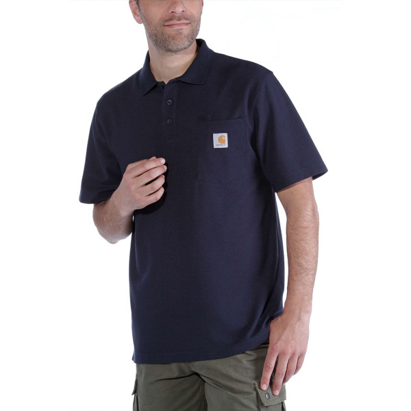 Carhartt Pocket Polo Shirt Loose Fit navy