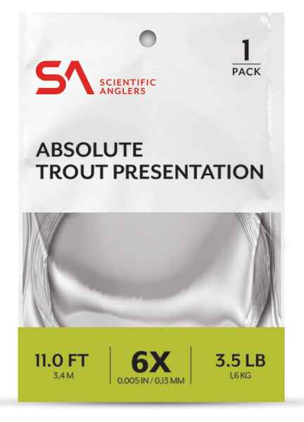 Scientific Anglers Absolute Trout Presentation Leader Vorfach 14 ft.