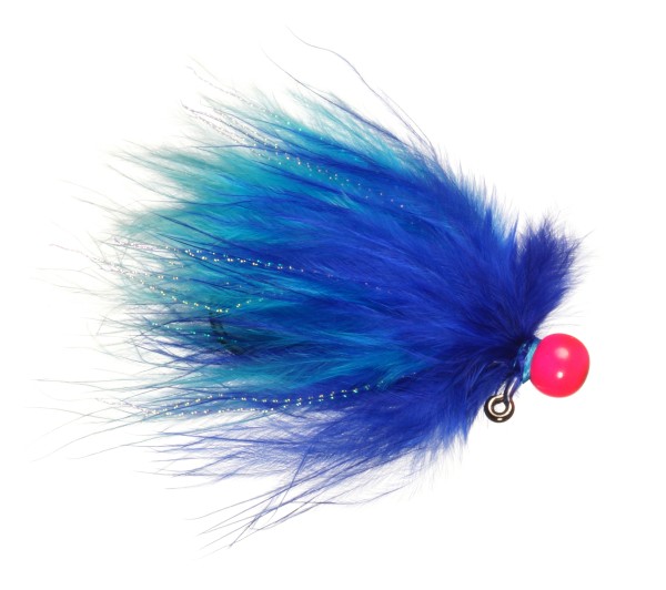 Rainy's Hot Head Marabou Jig blue/dr. blue