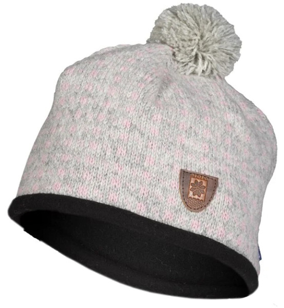 Bratens 100% Norway Islander Hat Mütze grey-pink