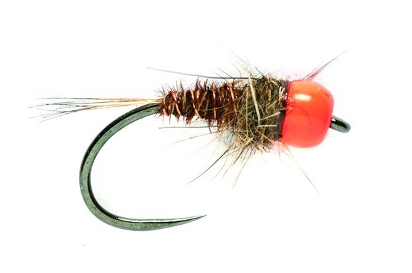 Fulling Mill Nymphe - Tungsten Orange Head Mary Barbless
