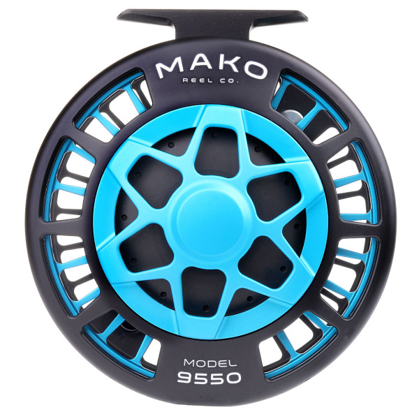 Mako Reel Co. Fliegenrolle matte turquoise on black Mako Reel matte turquoise on black Model 9550