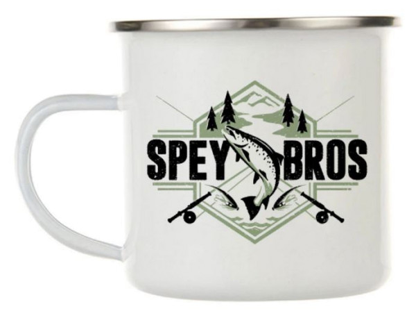 Spey Brothers Camping Mug Tasse white