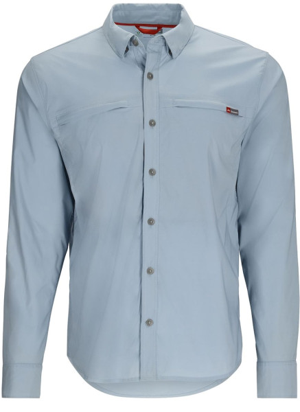 Simms Bugstopper Shirt Plaid Langarmhemd steel blue