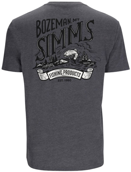 Simms Bozeman Scene T-Shirt titanium heather