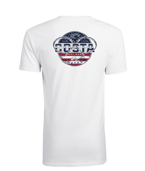 Costa Chrome T-Shirt usa white