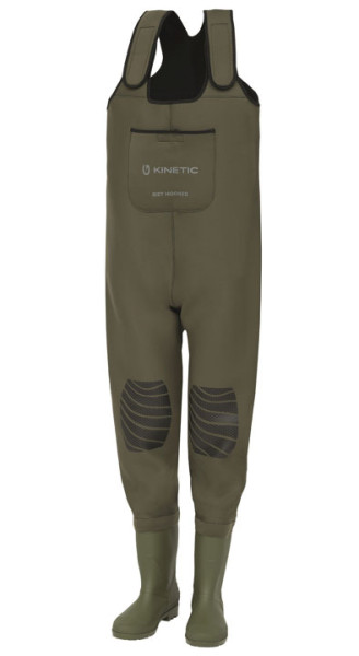 Kinetic NeoGaiter Bootfoot Wader Cleated Neoprenwathose mit Stiefeln olive