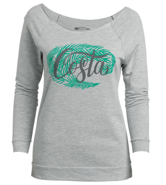 Costa Womens Camelia Sweatshirt heather gray