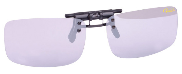 Gamakatsu Aufsteck-Polarisationsbrille G-Glasses Clip On Light Grey White Mirror