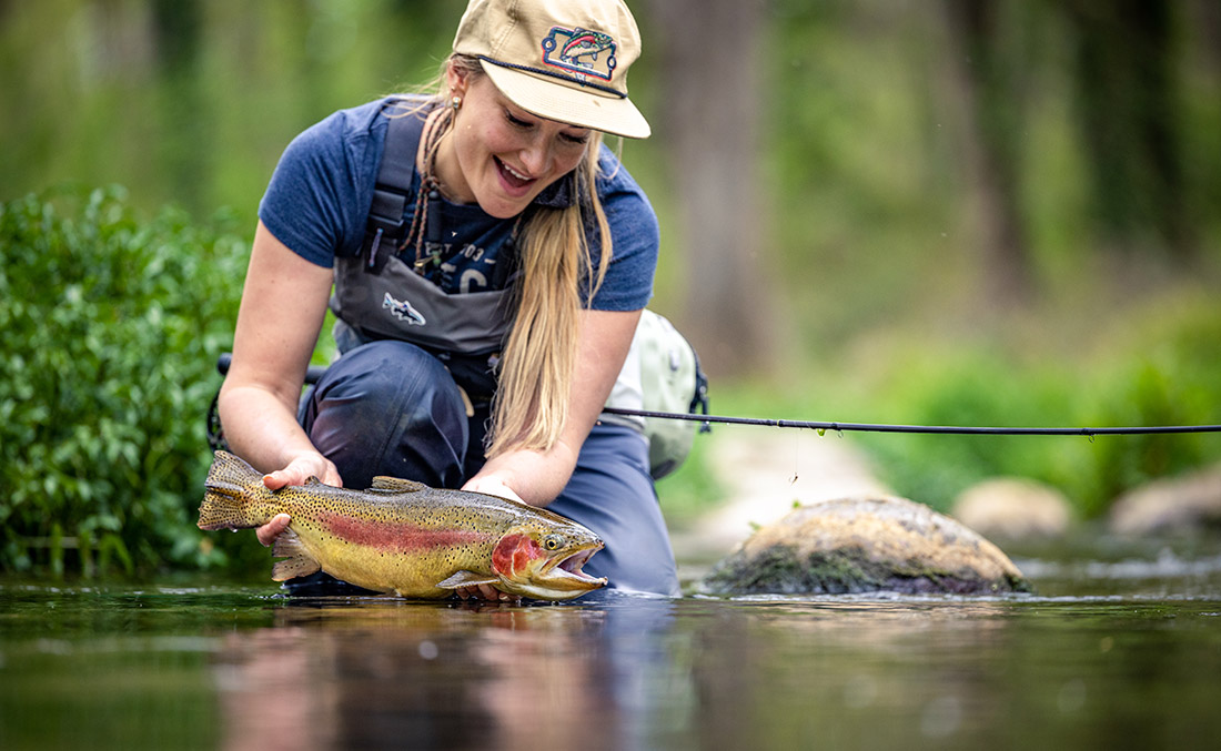 Marina with Rainbow Trout