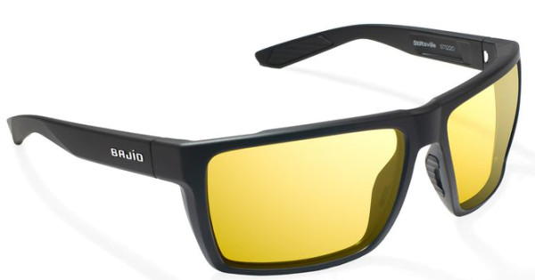 Bajio Polarisationsbrille Stiltsville - Black Matte Yellow Glass