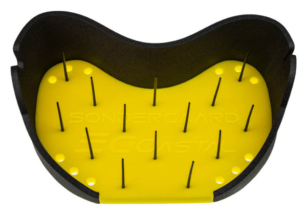 Sondergaard Schnurkorb Coastal Stripping Basket black & yellow