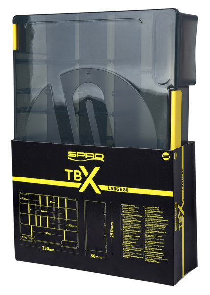 Spro TBX Large 80 Dark Tackle Box 35 x 25 x 8 cm