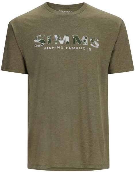 Simms Logo T-Shirt rc dark clover/military heather