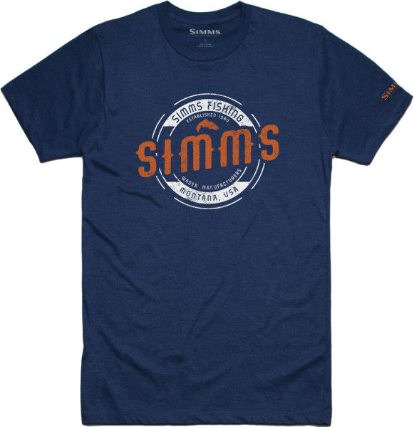 Simms Wader MT T-Shirt navy heather