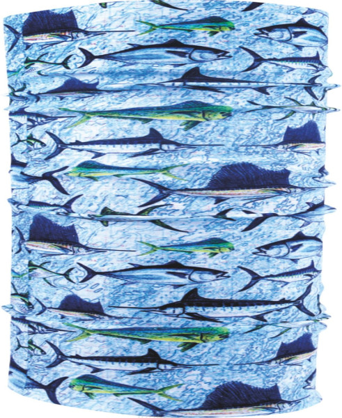 Traper Nacken- und Halstuch mit Sonnenschutz 3D Ocean Bluewater Schlauchtuch